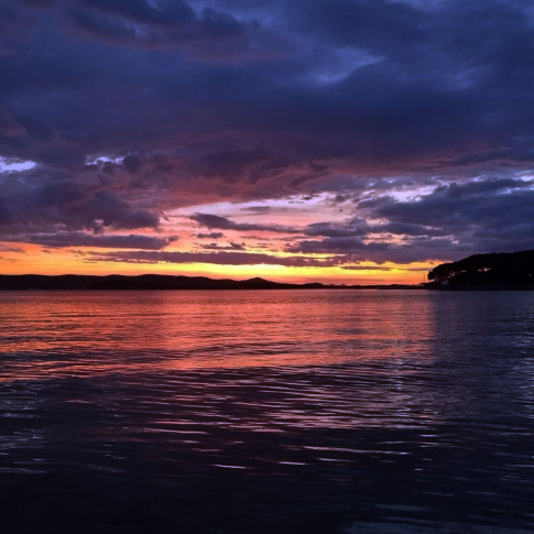Mobile Home Nensi Biograd - Sunset in Camp Soline Biograd Croatia